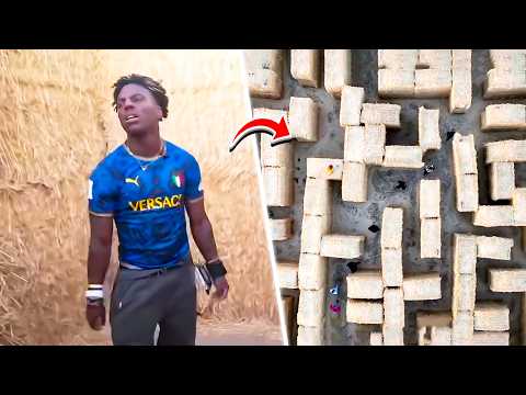 iShowSpeed Tries To Escape The Hay Maze.. (STUCK)