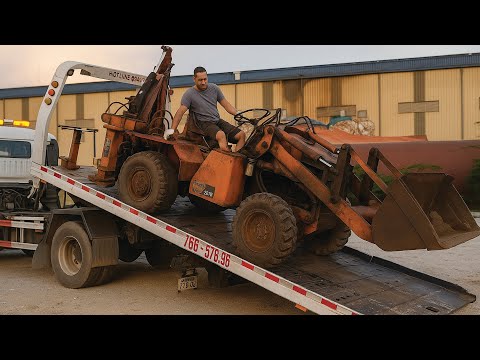Fully Restoring A Rusty Wheel Loader Engine Forgotten Heavy Machine From The 1990s (Part 1)