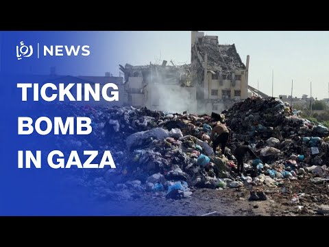 “Ticking bomb”: Tons of waste pile up in central Gaza City