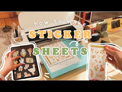 How To Make Sticker Sheets 🌟 With Cricut and Procreate | Kiss Cut Stickers Tutorial
