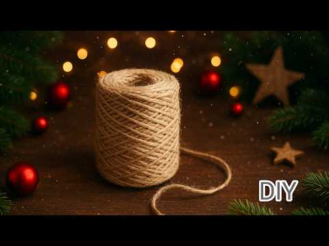 TOP 3 Jute Christmas Ideas: Easy, Quick, and Budget-Friendly! ✨💰🎁
