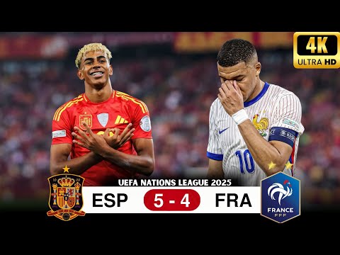 A crazy match…😱 France almost pulled off a miracle, but Spain won 5-4!