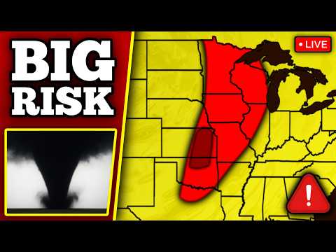 🔴 BREAKING TORNADO ON THE GROUND - Large Tornadoes Possible With LIVE Storm Chasers...