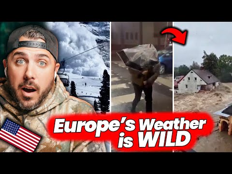 American Reacts to Europe’s Wildest Weather ⚡🌊