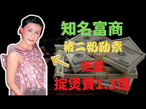知名富商，被二奶索取1.3億天價掟煲費 ！呢件案件當年全城矚目！Z檔案 ｜奇案調查