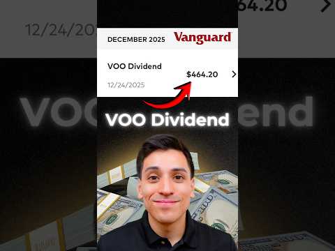 Vanguard VOO S&amp;P 500 ETF Pays me Passive Income from Dividends! #etfinvesting #voo #etf #dividends