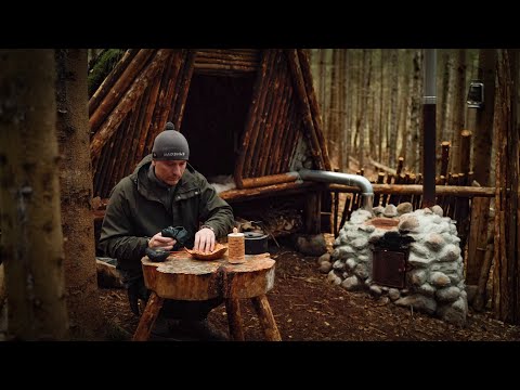 Asbjorn Bushcraft: Tar Kiln, Table from old Slab and Grand Log Chair 2023