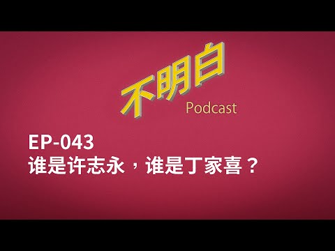 不明白播客｜EP-043 谁是许志永，谁是丁家喜？