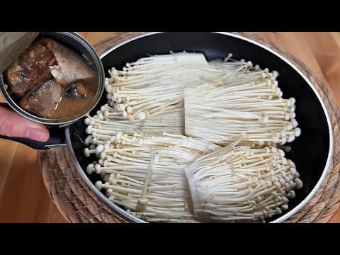 Do you have enoki mushrooms and canned mackerel? You'll be 100% surprised by how delicious they are!