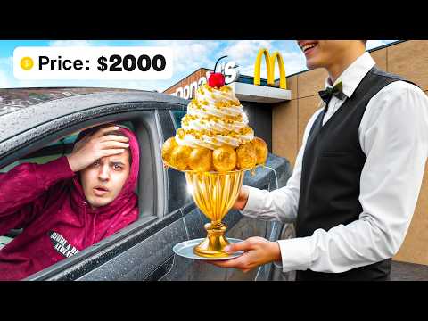 گرون ترین آیتم هر فست فود رو تست کردیم 😂 Most Expensive Drive Thru Items