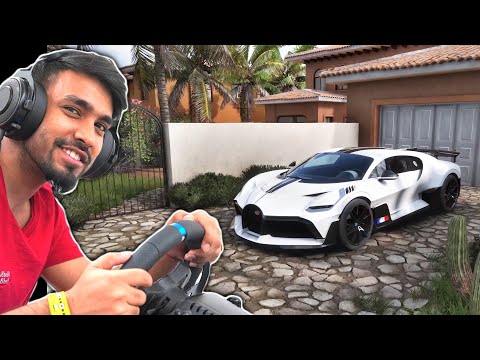 DRIVING BUGATTI DIVO WITH REAL STEERING WHEEL - TECHNO GAMERZ
