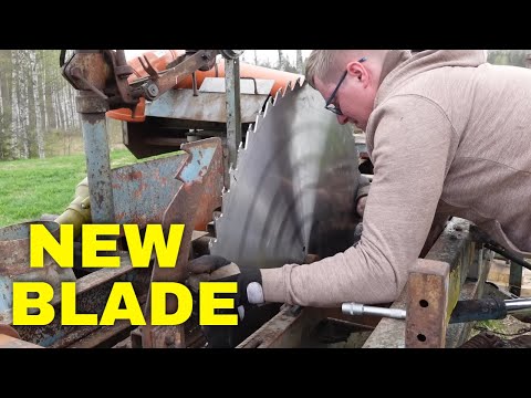 New blade for rusty sawmill and first BOMB shrapnel