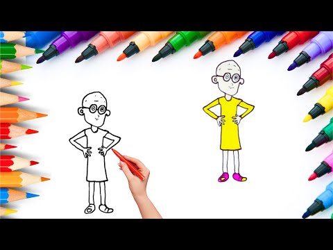 How To Draw cute Patlu Drawing, Painting & Coloring For Kids and Toddlers_🌈🎨