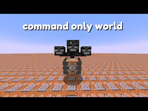 I Spawn the Wither Storm in a Command Block World (this was a bad idea)