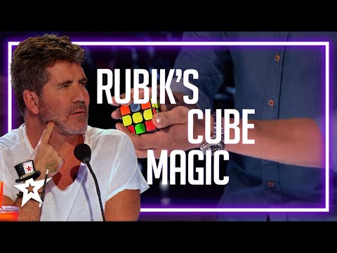 Rubik's Cube Magic Leaves Simon Cowell SPEECHLESS on Got Talent!