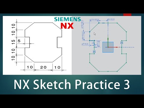NX Sketch Practice - 03