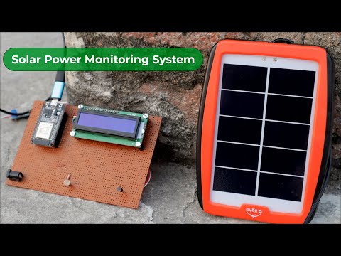 IoT Based Solar Power Monitoring System with ESP32 & ThingSpeak Server