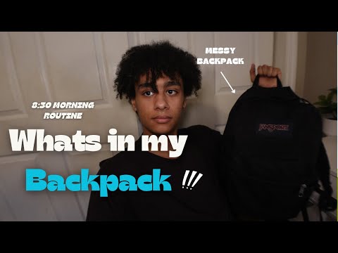 Backpack requirements as a junior in high school 