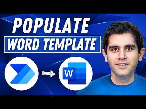Populate a Word Template with Power Automate | How to Tutorial