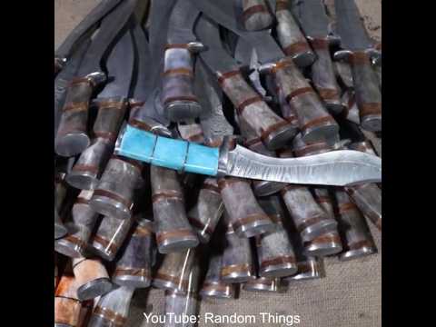 Making of Beautiful Bone Kukri Knife Handle