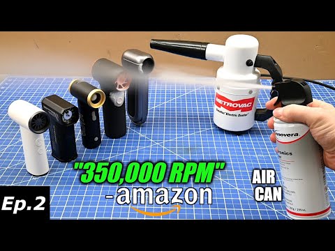 Impossible Turbo Fan Dusters v DataVac & Actual Air Cans