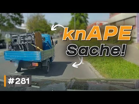 42 km/h on the highway, flying mirror and a brazen blocker | #GERMAN #DASHCAM | #281