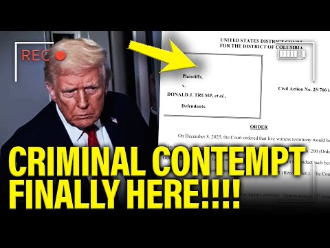 Trump STUNNED as Judge GOES FOR CONTEMPT…FINALLY!!!