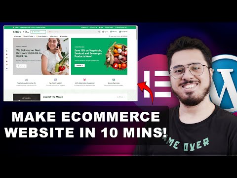 How to make an E-commerce Website in 10 Minutes (Grocery Online Store) | WordPress Ecommerce Website