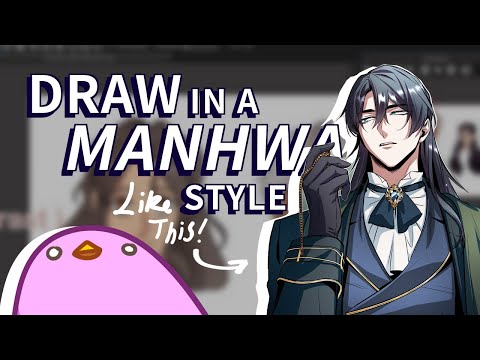 Draw In A MANHWA Artstyle For Webtoons - 101 Tutorial // Digital Art (2022 Edition)