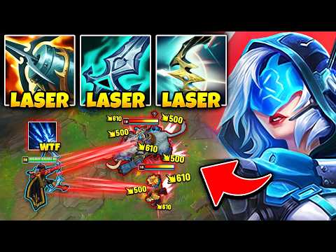 Ashe but I have so much attack speed my arrows become a Laser Beam