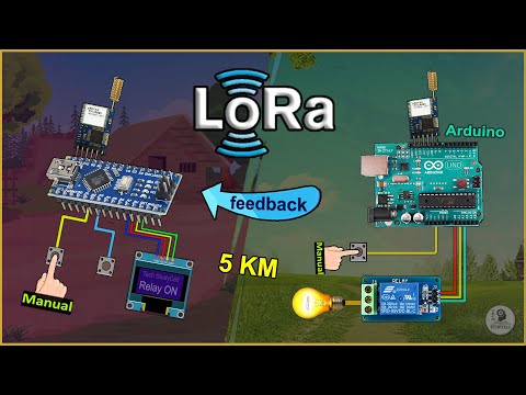 LoRa Arduino Project to control Relay with feedback | Lora Tutorial 2023