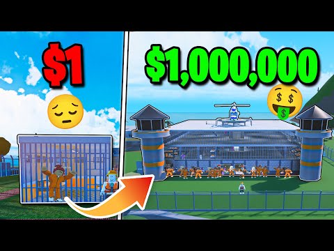 $1 VS $1,000,000 Prison in Roblox