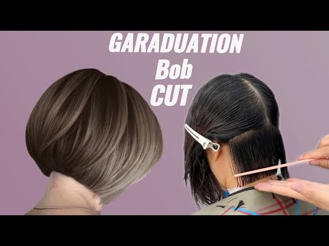 How to Cut Perfect Graduation Bob |  Precision Textured Bob Haircut Tutorial (Step-by-Step)