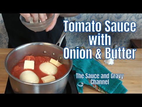 Tomato Sauce with Onion and Butter | The Best Homemade Tomato Sauce You’ll Ever Try | Pasta Sauce