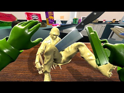 Toy Soldiers Fight in NEW Kitchen Update - Plastic Battlegrounds VR