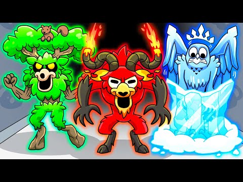 99 Nights, But They're ELEMENTAL?! (Cartoon Animation)