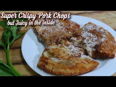 Super Crispy Pork Chops but juicy in the inside