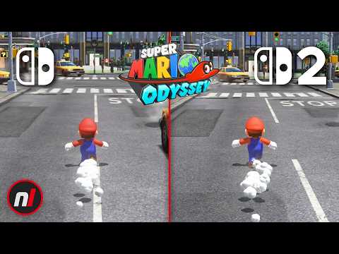 Mario Odyssey - Switch/Switch 2 Comparison