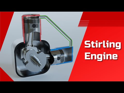 How does a Stirling engine work? Design and operation of an alpha-type hot-air engine