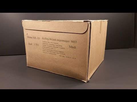 2015 Danish 24hr Combat Ration Pack Hot Weather MRE Review Meal Ready To Eat Taste Test