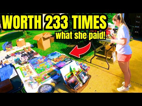 WE FOUND A SMALL FORTUNE AT THIS YARD SALE