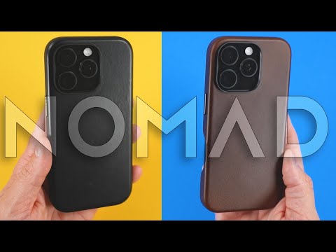 Nomad Modern and Traditional Leather Cases - iPhone 16 Pro