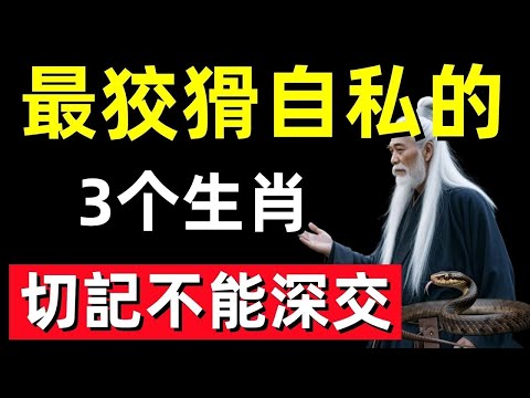 人前一套人後一套！這3個生肖最會耍心機，小心防著點！#修行思維 #修行 #福報 #禪 #道德經 #覺醒 #開悟 #禅修