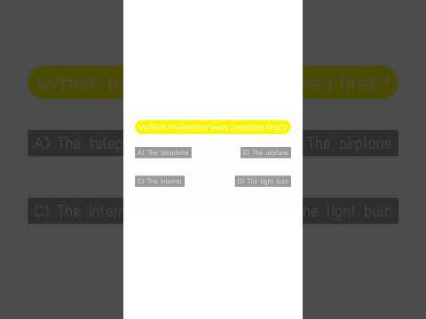 Which Invention Came First? 🤯