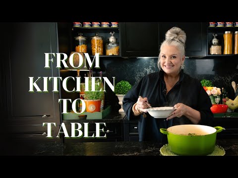COOK! STYLE! UNBOX! ♥️ Italian Wedding Soup | Elegant Table Styling | Pretty New Plates! #lifestyle