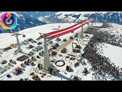 Wie Europas Ingenieure die steilsten Seilbahnen aller Zeiten an alpinen Klippen bauten!