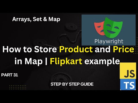 How to Store Product and Price in Map using Playwright Automation | Flipkart example