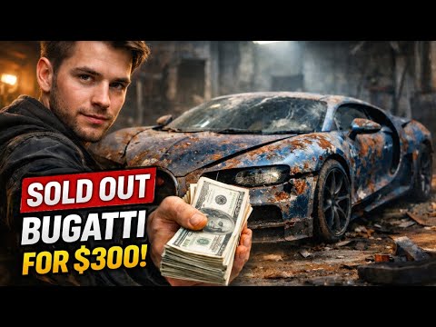 I Sold Out a Bugatti Chiron for ONLY $300?! Grandpa Took My Abandoned, Wrecked Supercar Restoration.