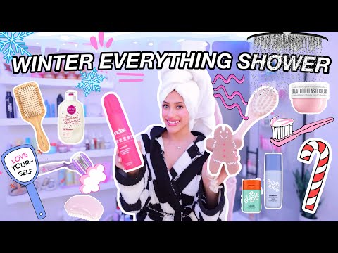 so heres my ❄️WINTER❄️ everything shower | honeybobabear