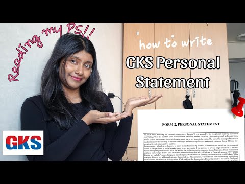READING MY PERSONAL STATEMENT | GKS